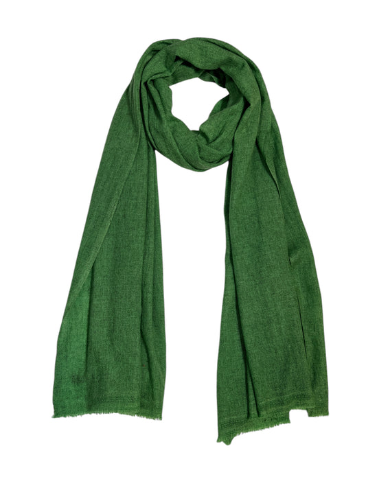 Handmade Natural Cashmere blended scarf PLAIN