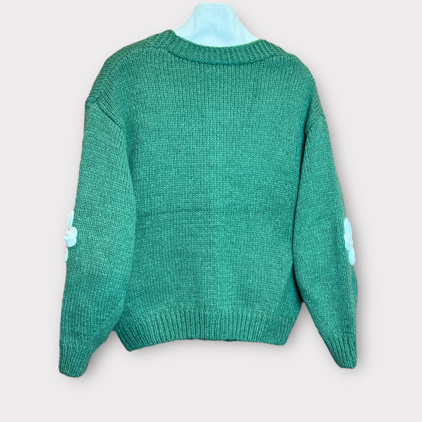 Floral Cardigan Knit Sweater