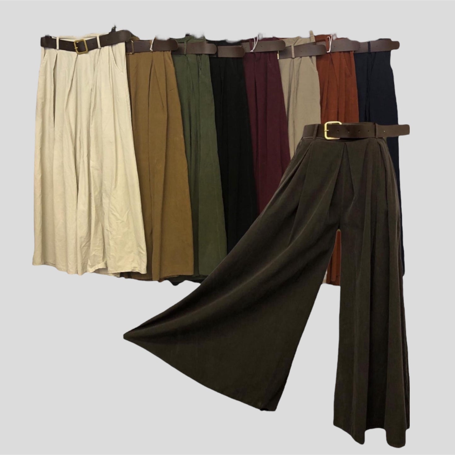 Corduroy Wide Leg Trousers