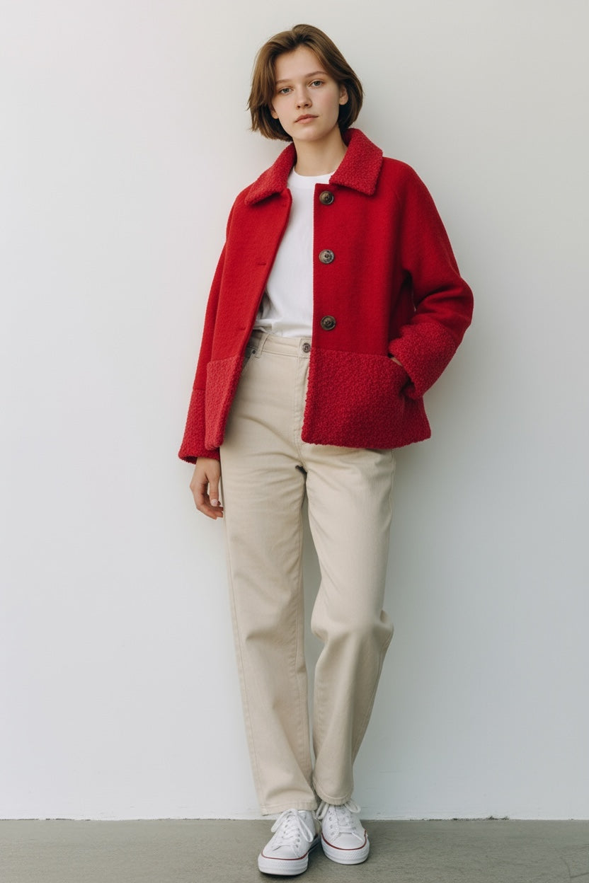 Light Wool Short Coat