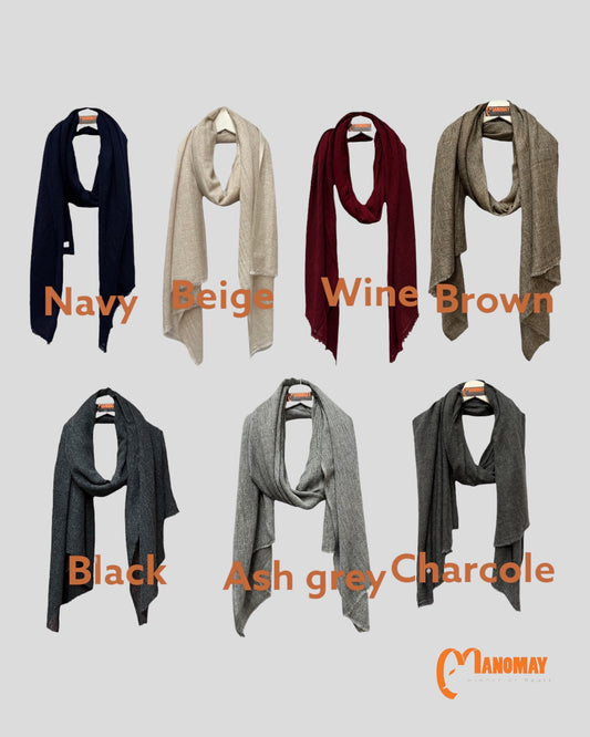 Handmade  Natural Cashmere Scarf-For Both men and women/unisex
