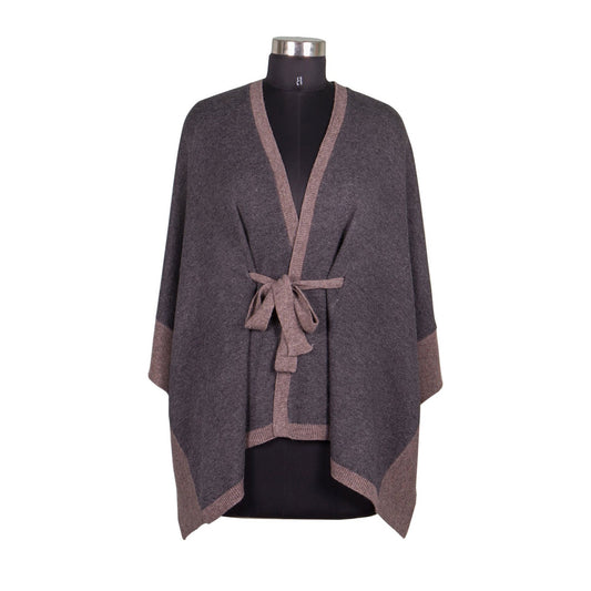 Handmade  Cashmere cape with belt