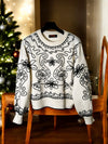 Embroidered Knitwear Sweater Jumper Pullover Women's Knit Top – Soft & Stylish