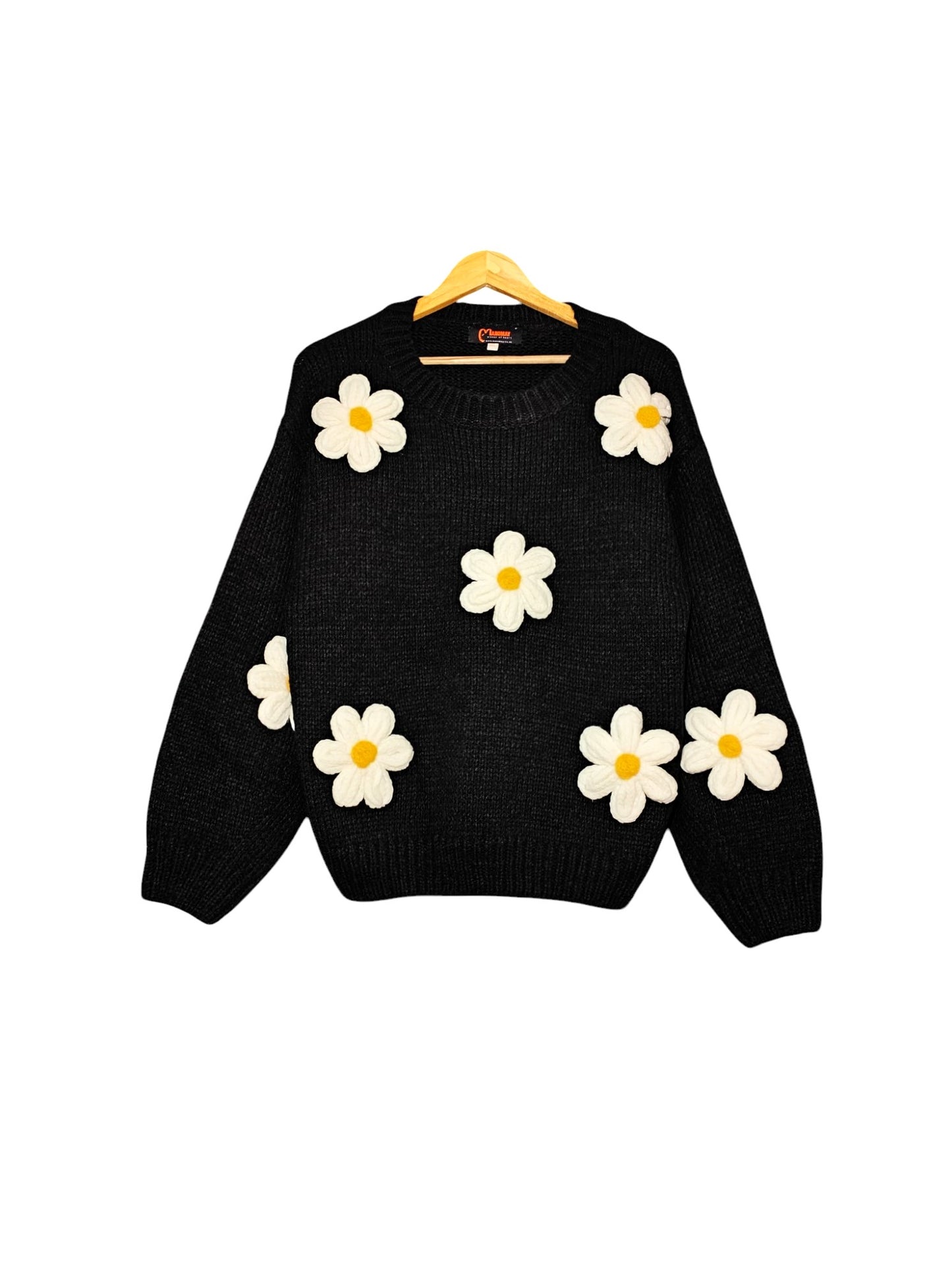 Floral Trendy Crewneck Long Sleeve Jumper Pullover - Stylish Fall/Winter