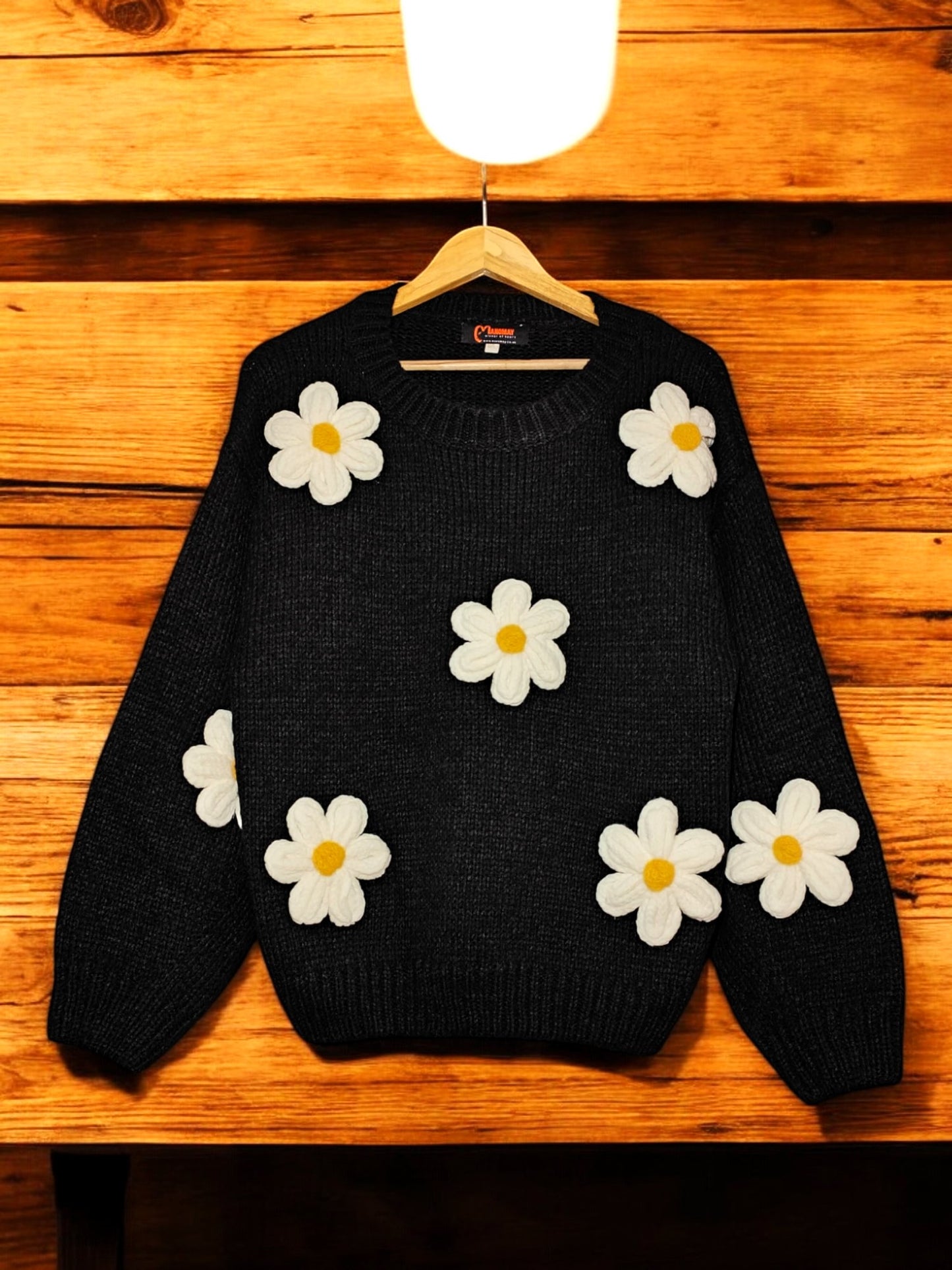 Floral Trendy Crewneck Long Sleeve Jumper Pullover - Stylish Fall/Winter