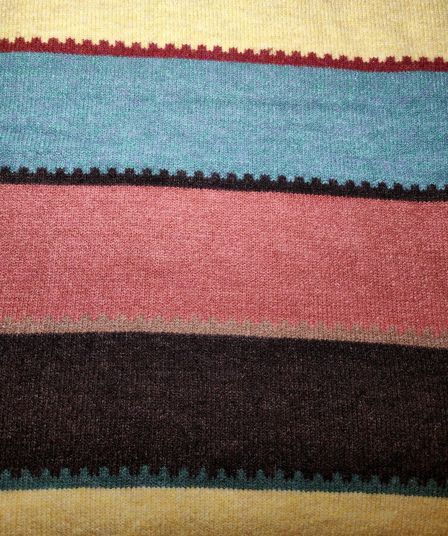 Women's Crew Neck Pullover Jumper Sweater Multicoloured Striped Trendy 2024