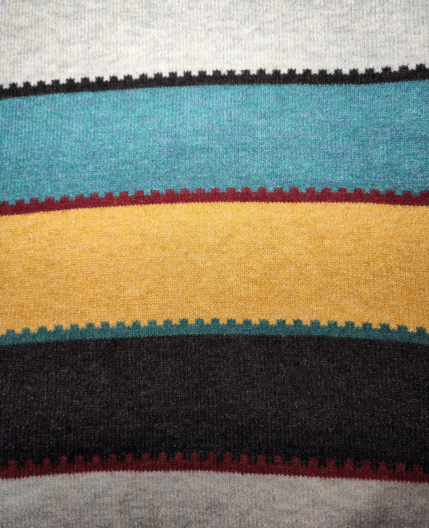 Women's Crew Neck Pullover Jumper Sweater Multicoloured Striped Trendy 2024