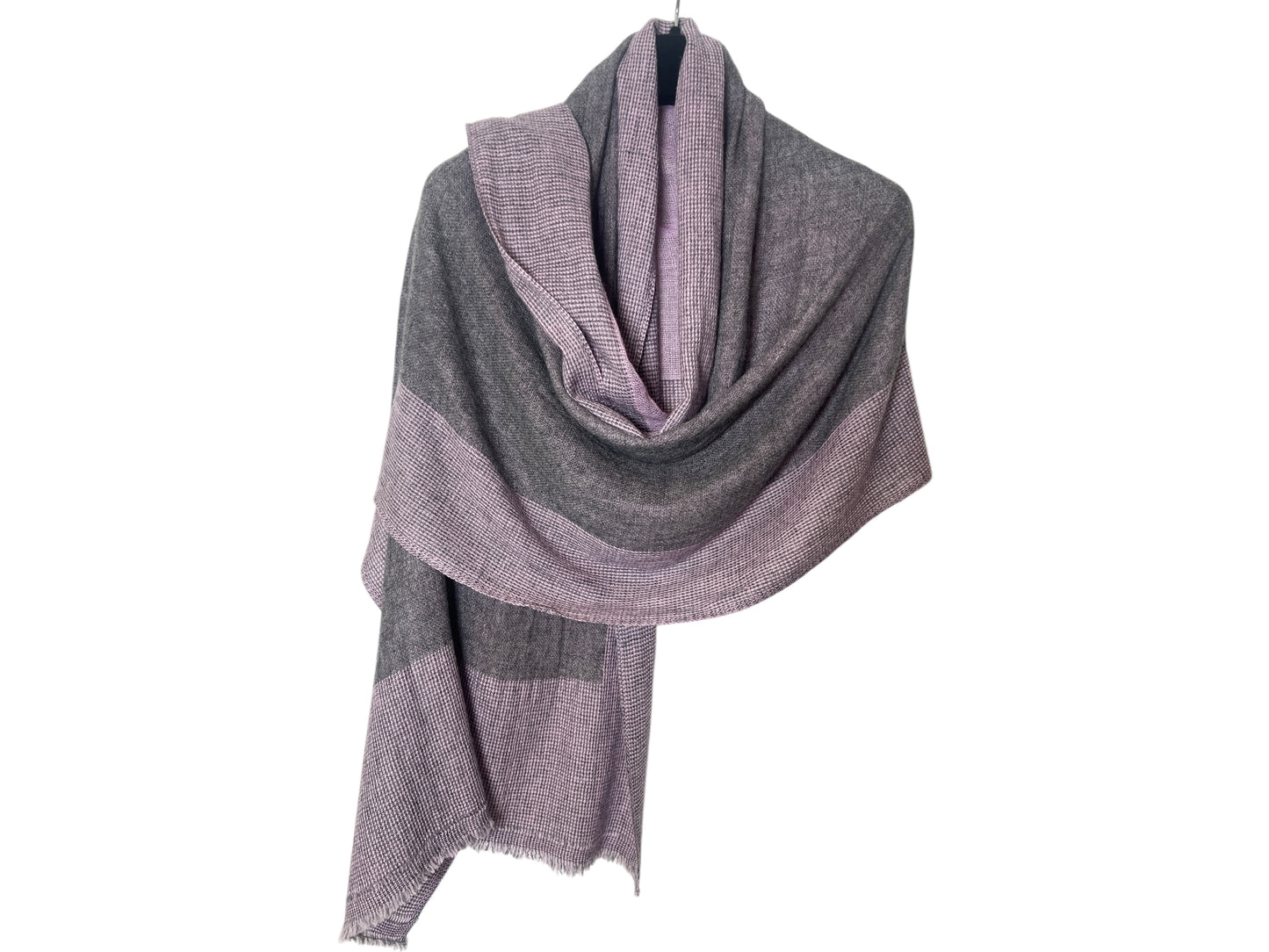 Handmade Natural Cashmere blended scarf
