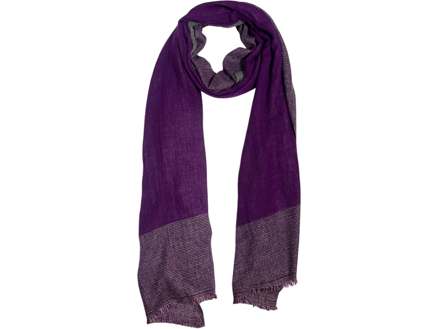 Handmade Natural Cashmere blended scarf