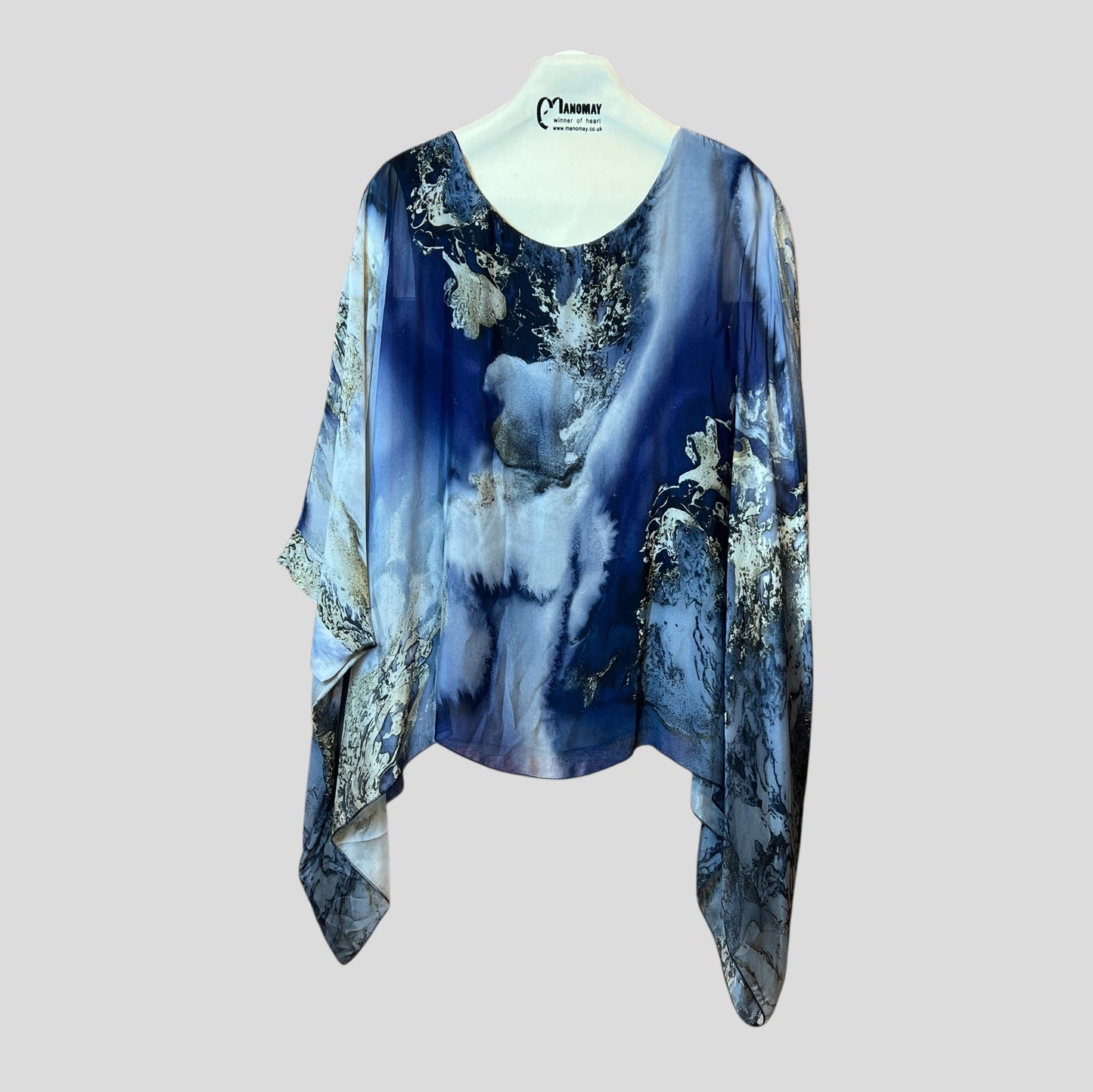 LAGENLOOK Oversized  Batwing KAFTAN SILK Top Blouse