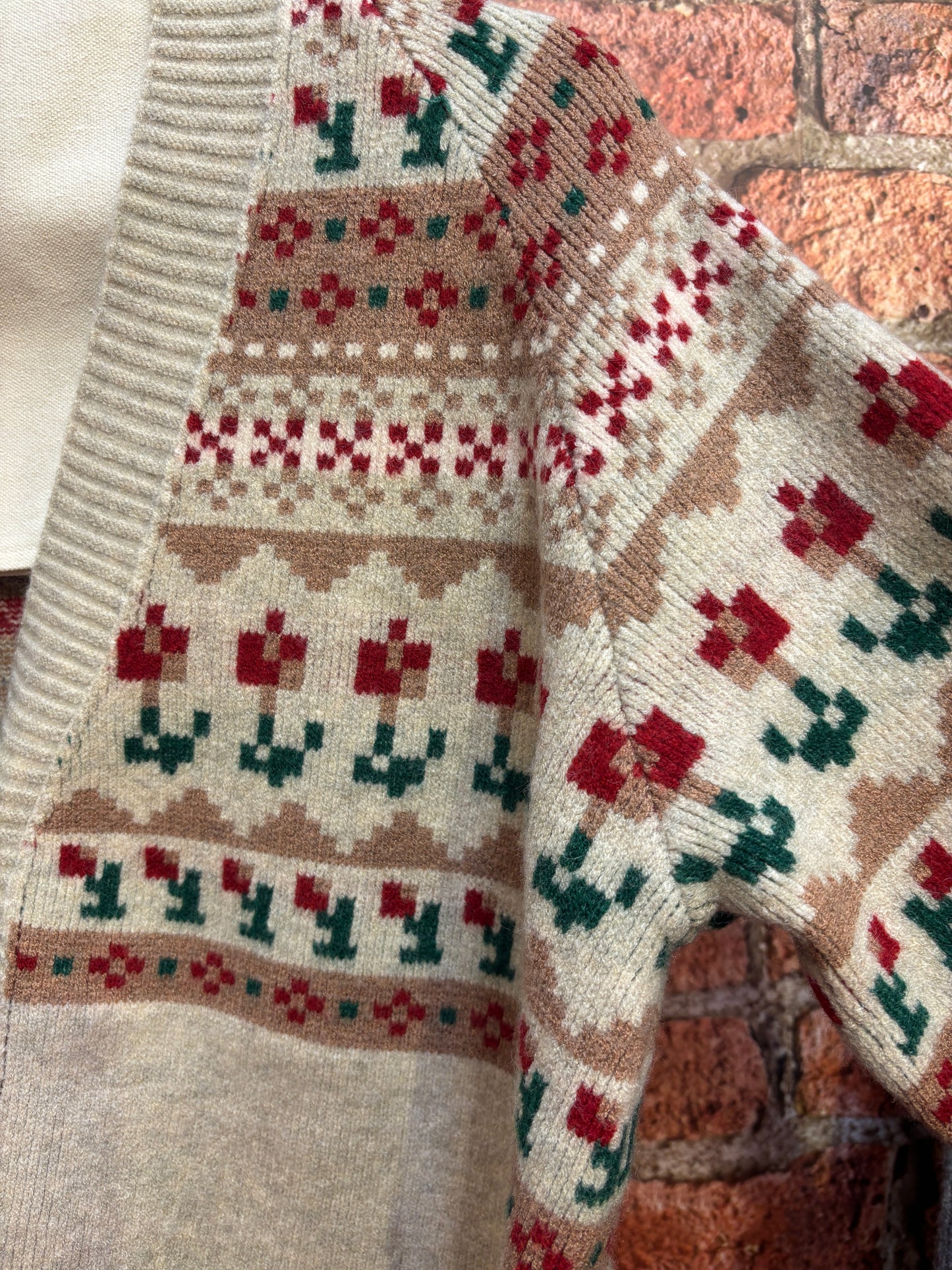 Fair Isle V-Neck Cardigan
