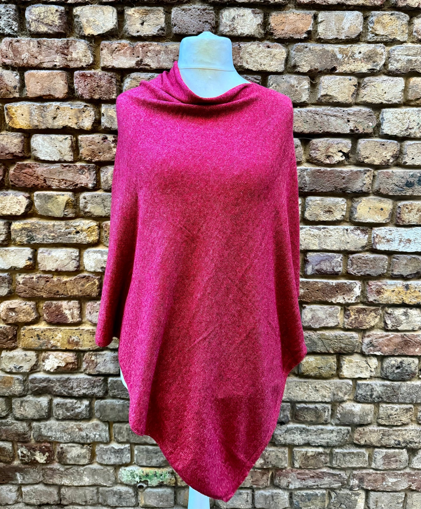 Elegant Handmade Cashmere Poncho