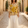 LAGENLOOK Oversized  Batwing KAFTAN SILK Top Blouse