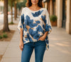 New Italian LAGENLOOK Oversized  Batwing KAFTAN SILK Top Blouse