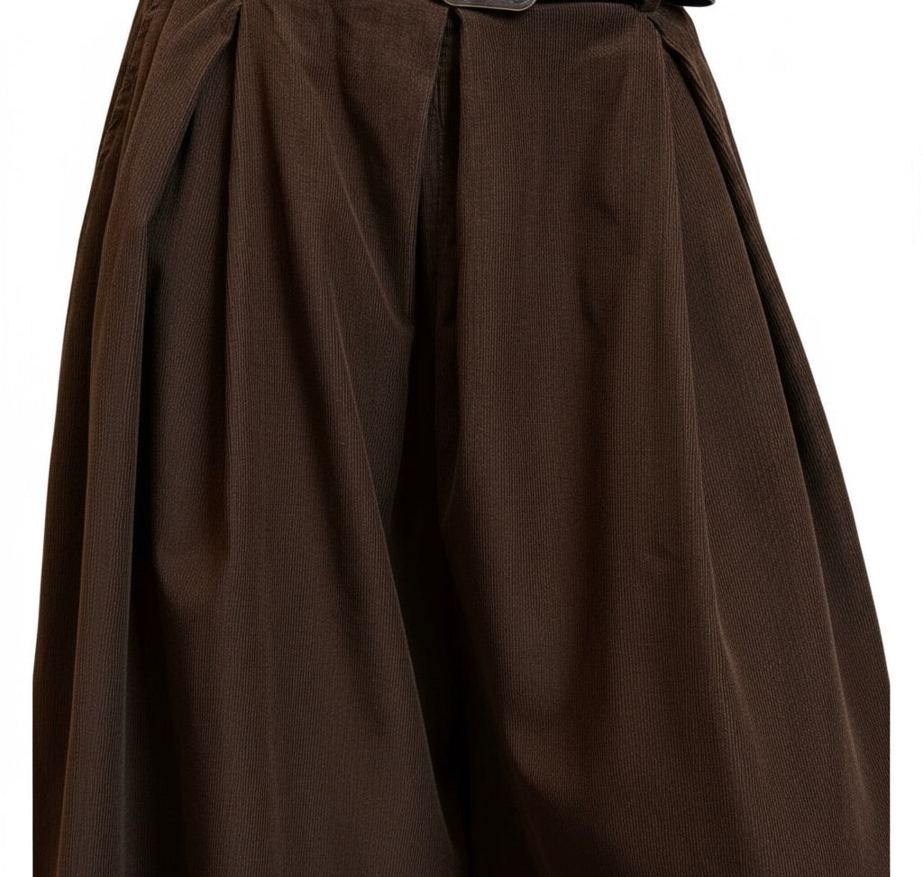 Corduroy Wide Leg Trousers