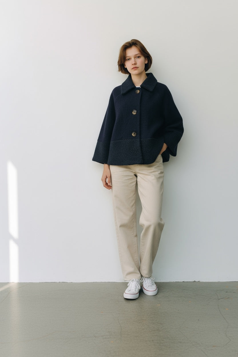 Light Wool Short Coat