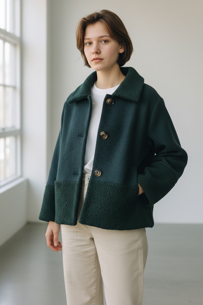 Light Wool Short Coat