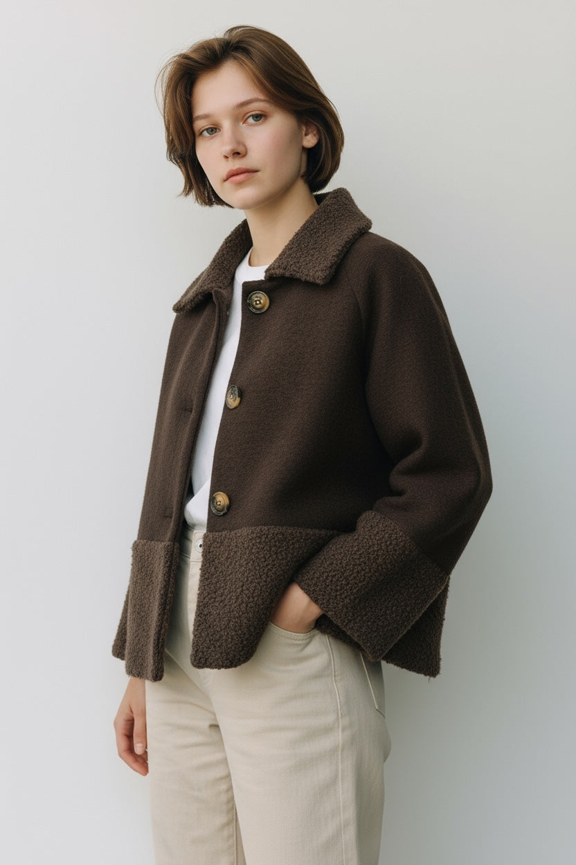 Light Wool Short Coat