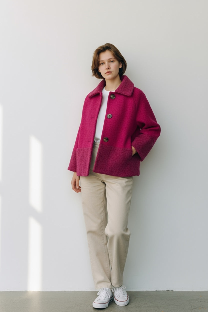 Light Wool Short Coat