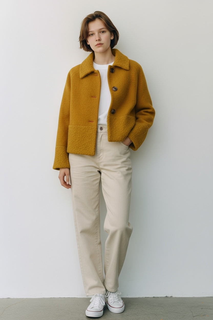 Light Wool Short Coat