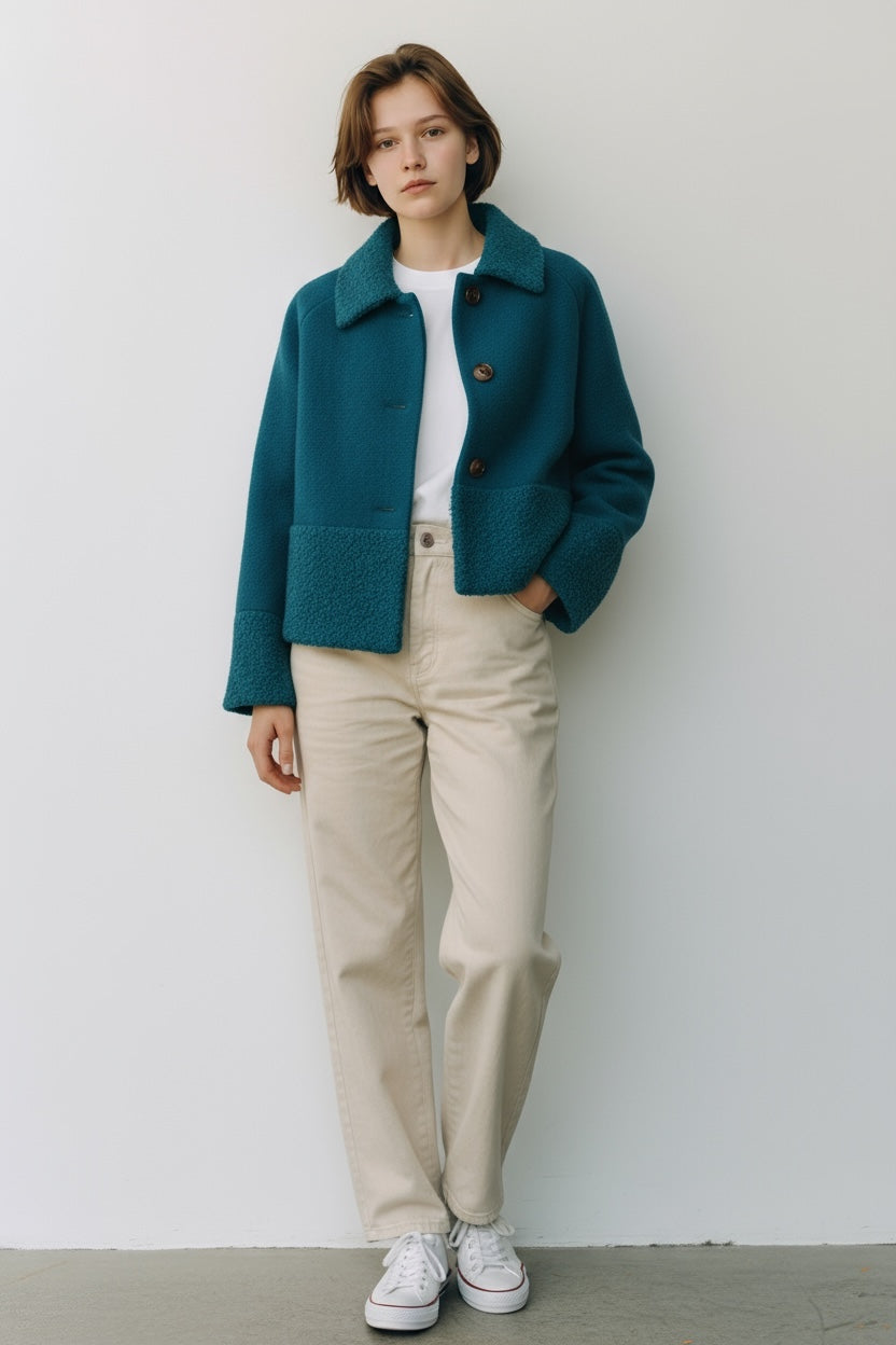 Light Wool Short Coat