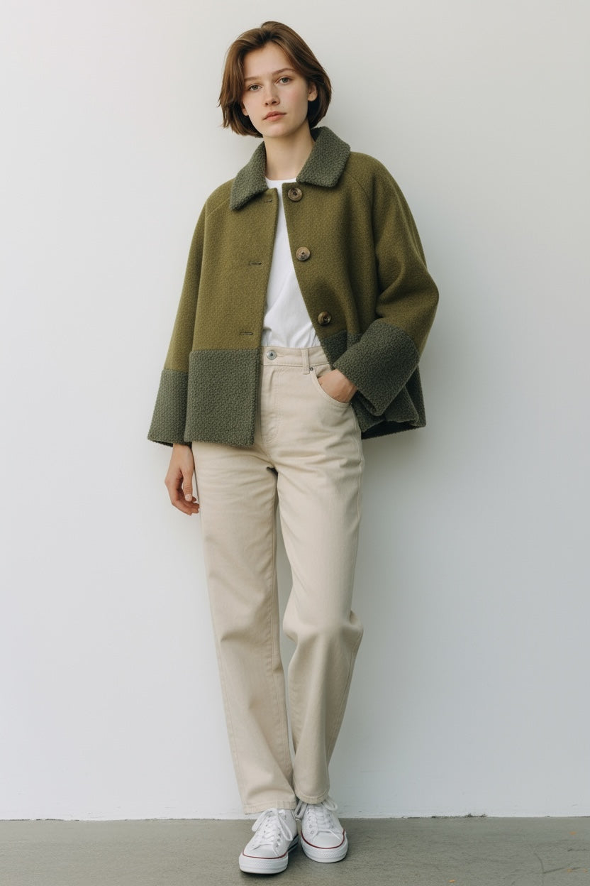 Light Wool Short Coat