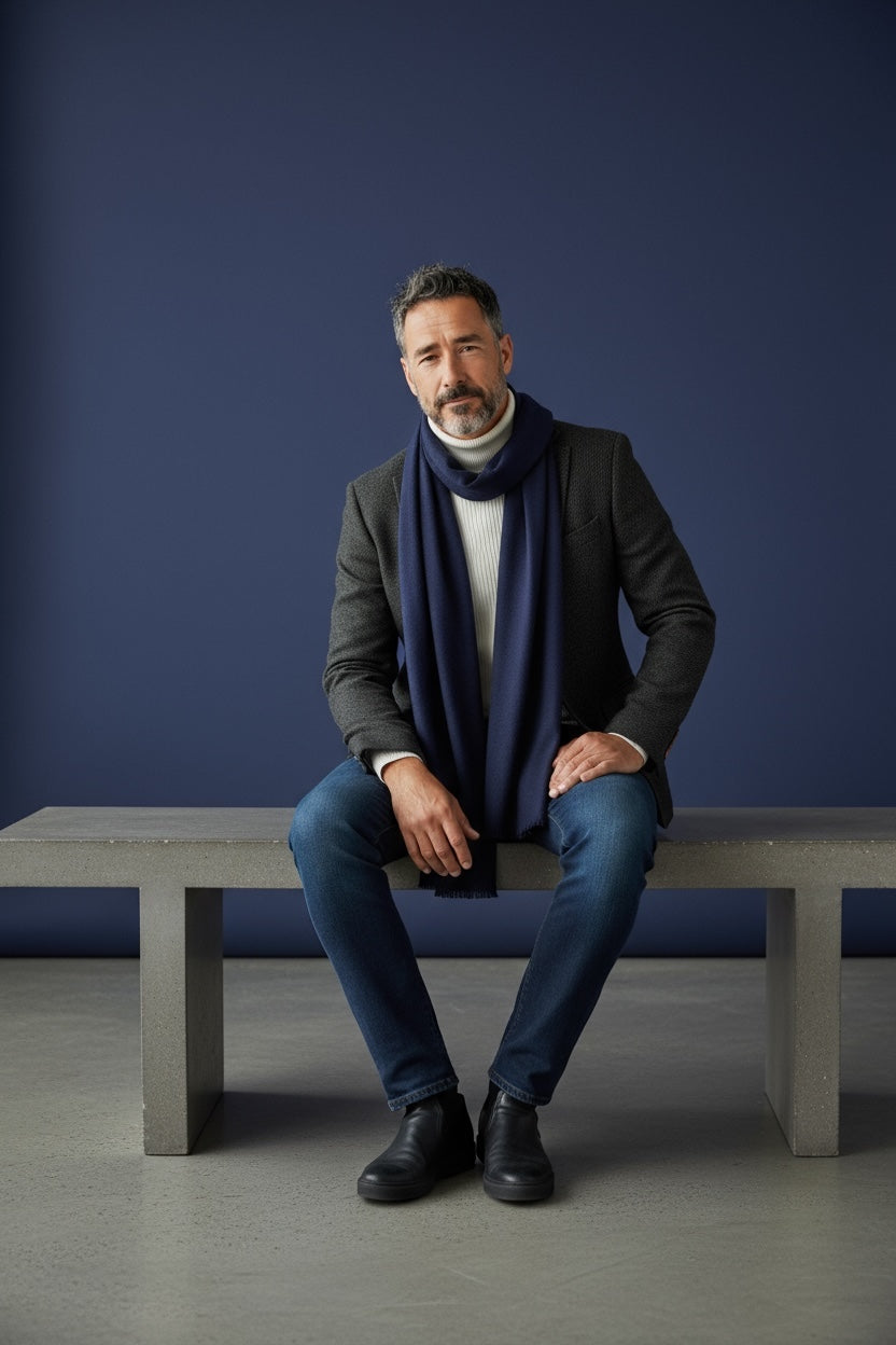 Premium Handmade Cashmere Muffler