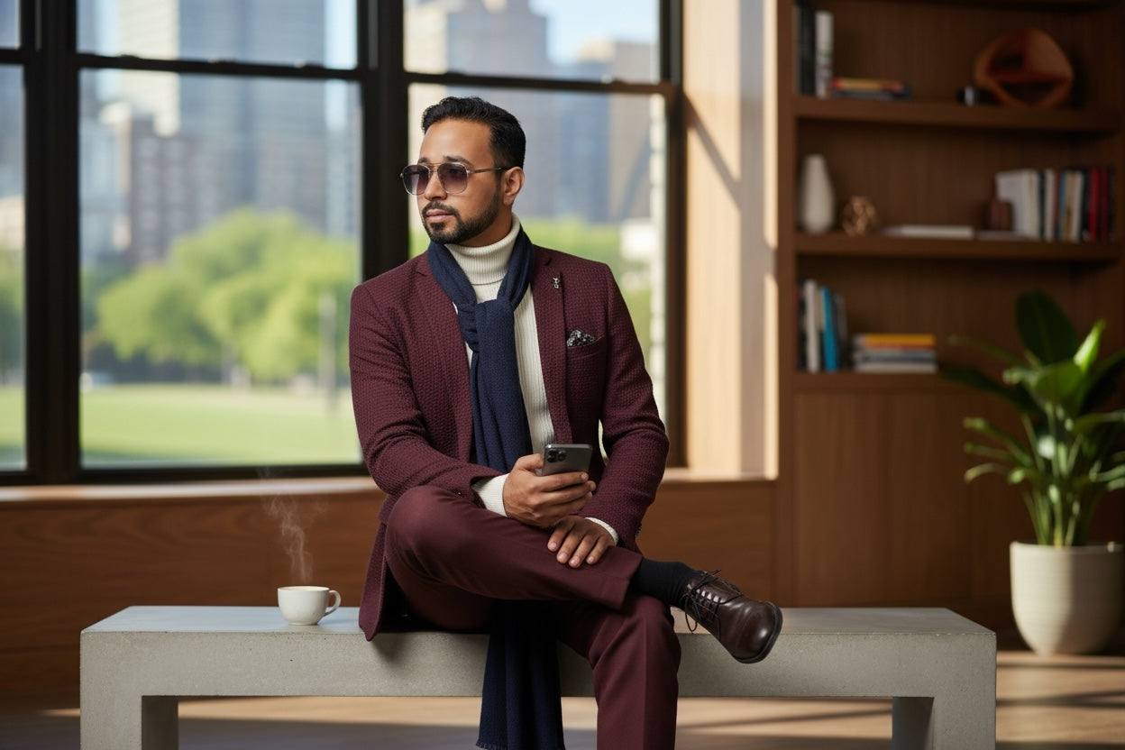 Premium Handmade Cashmere Muffler