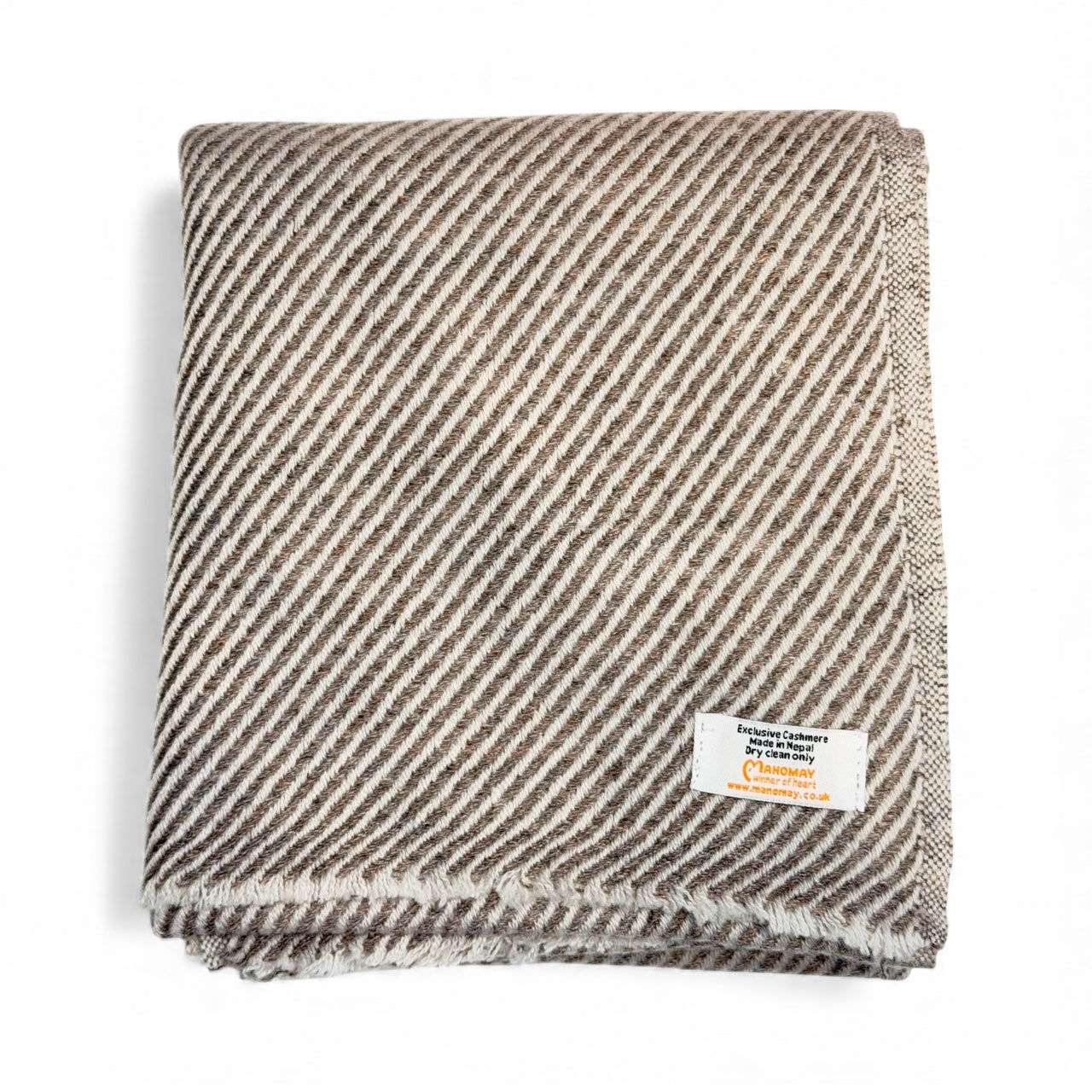Classic Diagonal Twill Cashmere Scarf