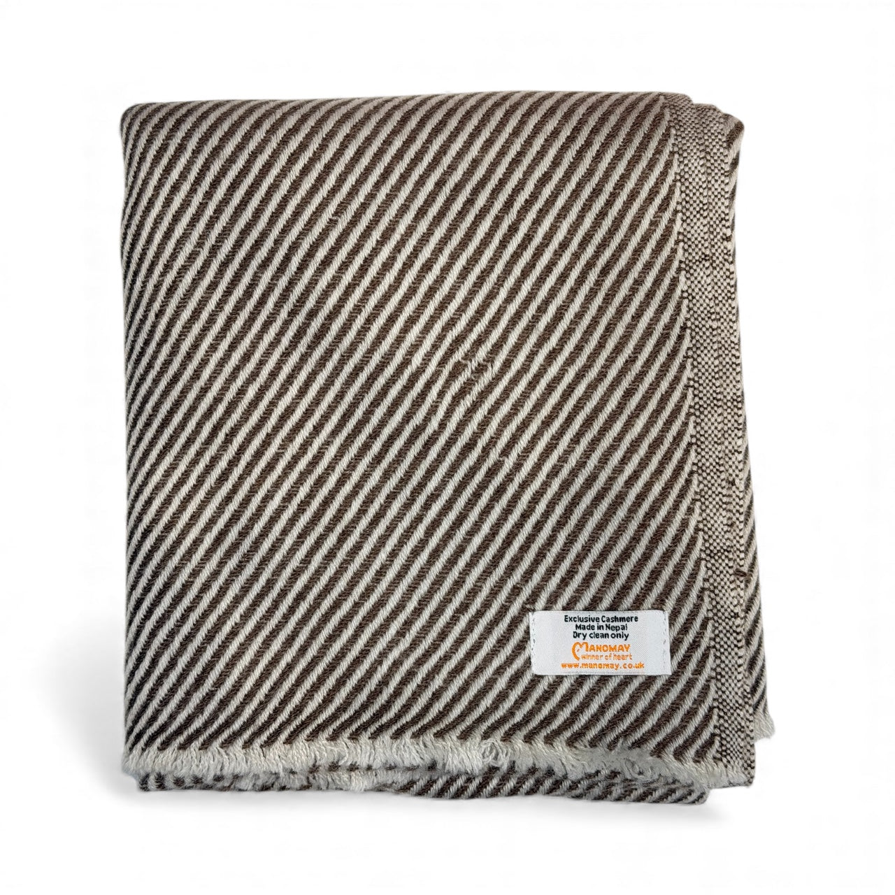 Classic Diagonal Twill Cashmere Scarf