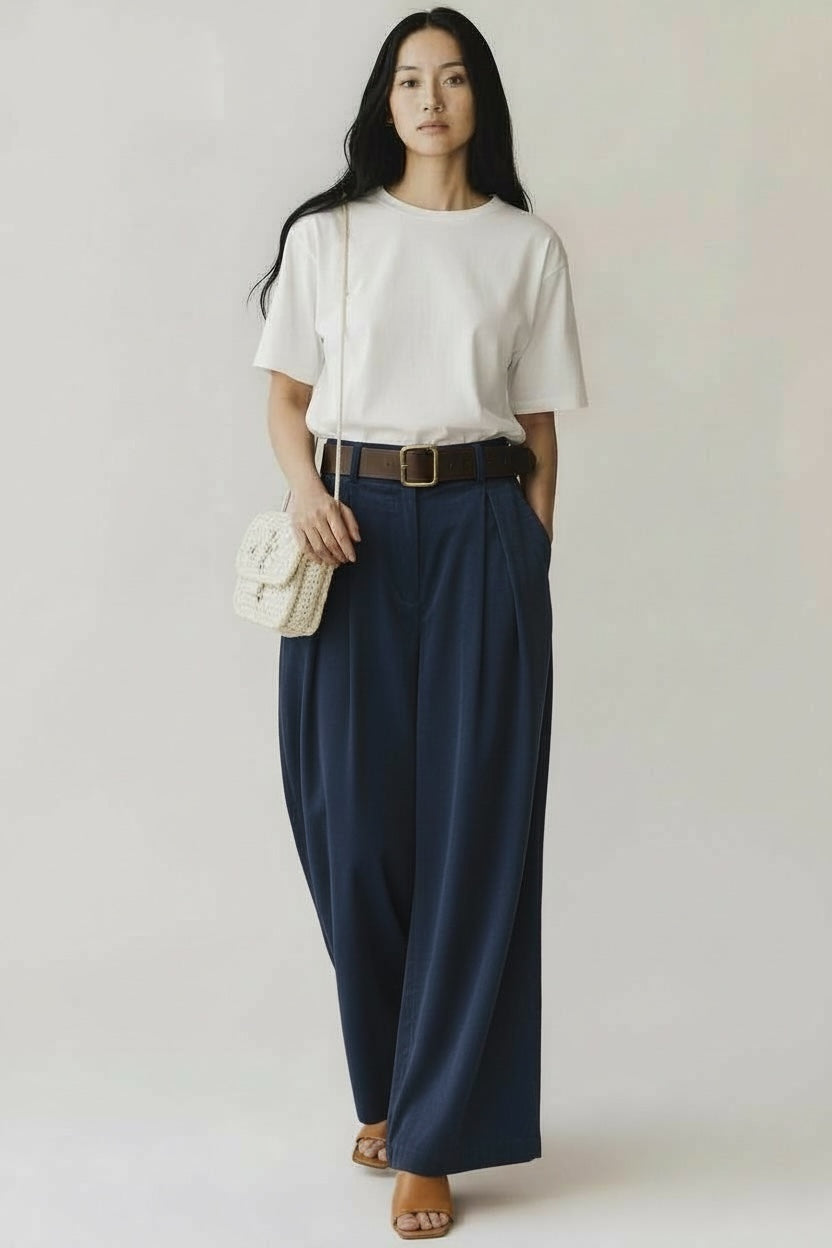 Corduroy Wide Leg Trousers