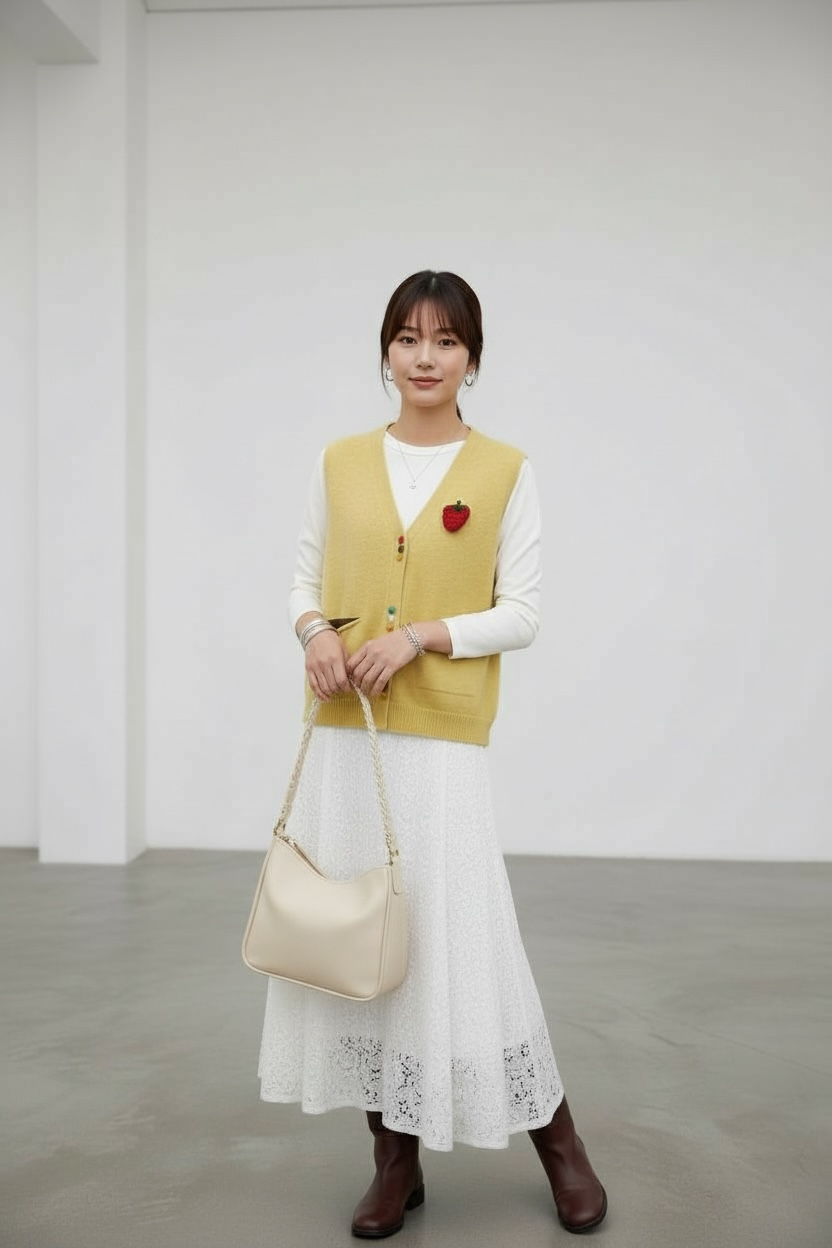 Strawberry Stitch Vest