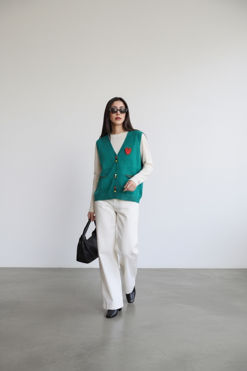 Strawberry Stitch Vest