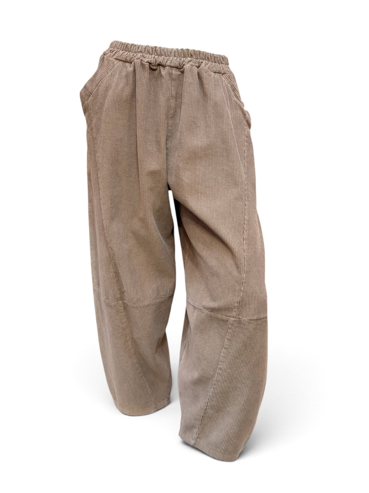 Corduroy  barrel  Leg Trousers