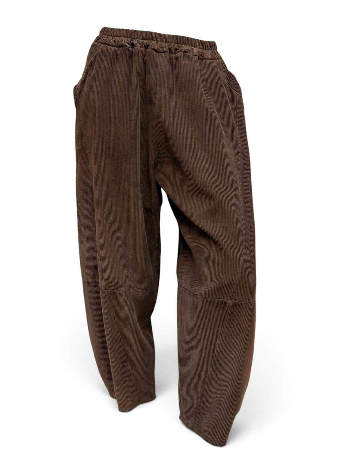 Corduroy  barrel  Leg Trousers
