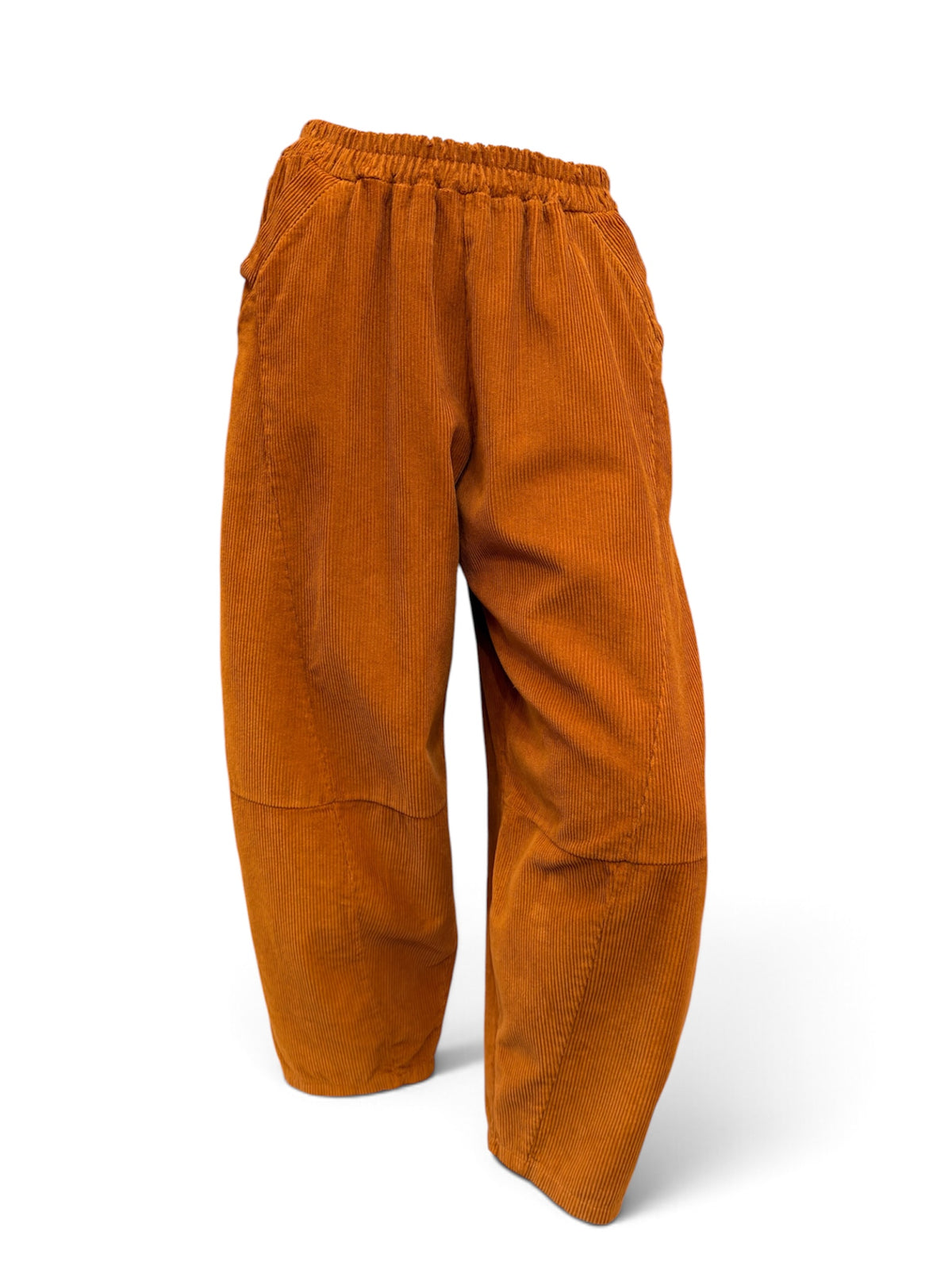 Corduroy  barrel  Leg Trousers