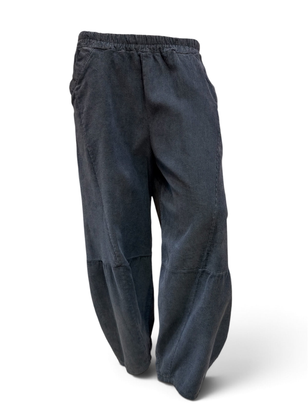 Corduroy  barrel  Leg Trousers