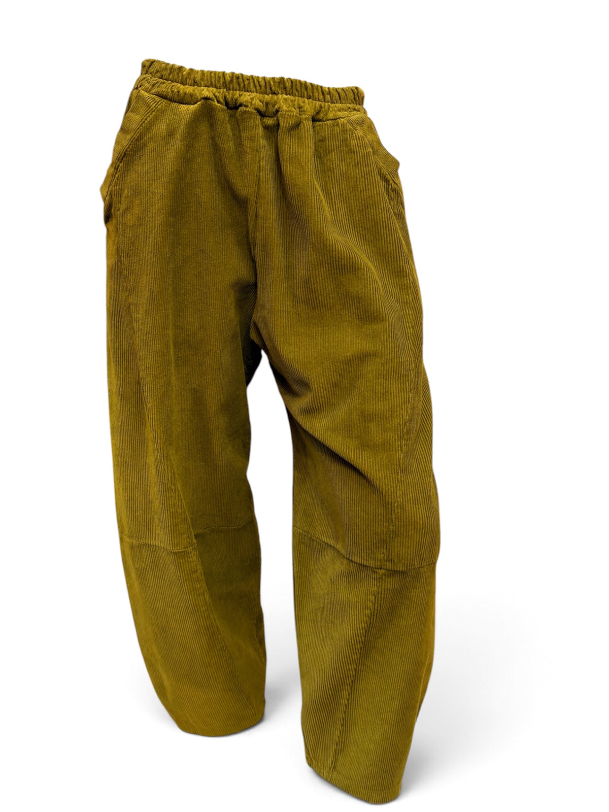 Corduroy  barrel  Leg Trousers