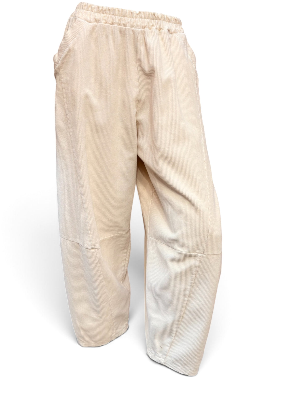 Corduroy  barrel  Leg Trousers
