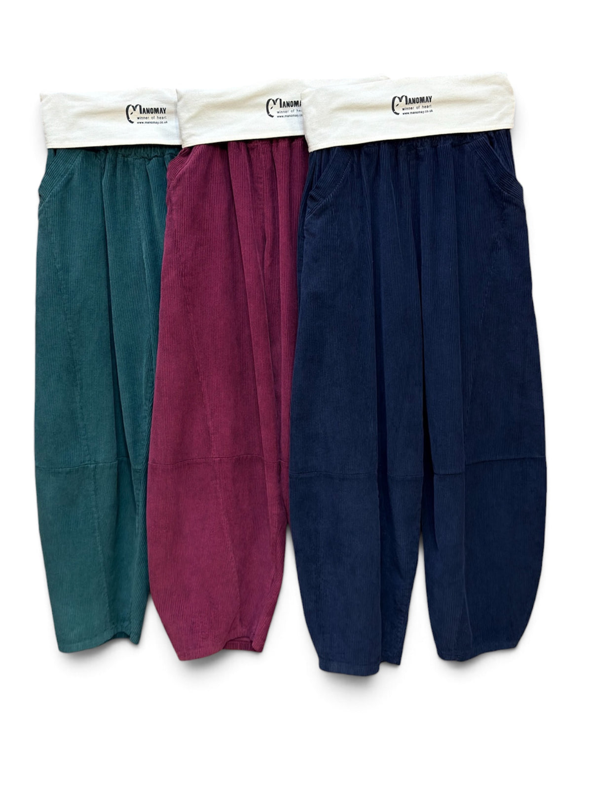 Corduroy  barrel  Leg Trousers