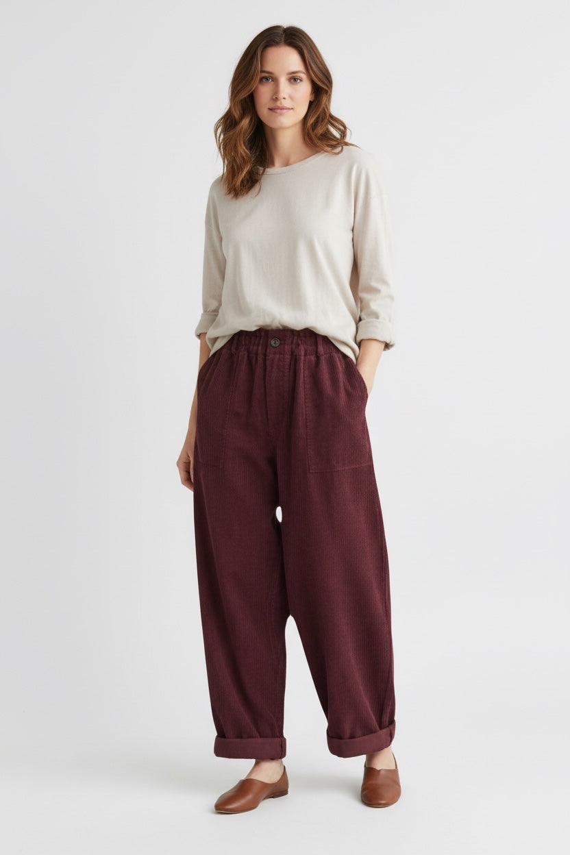 Corduroy narrow   Leg Trousers
