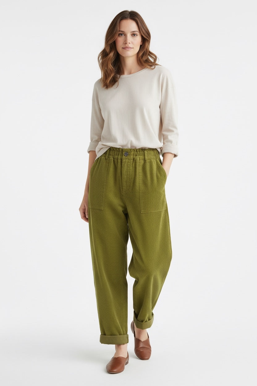 Corduroy narrow   Leg Trousers