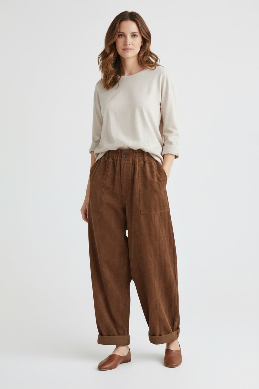 Corduroy narrow   Leg Trousers