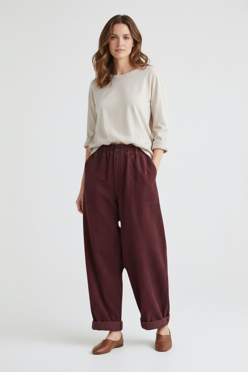 Corduroy narrow   Leg Trousers