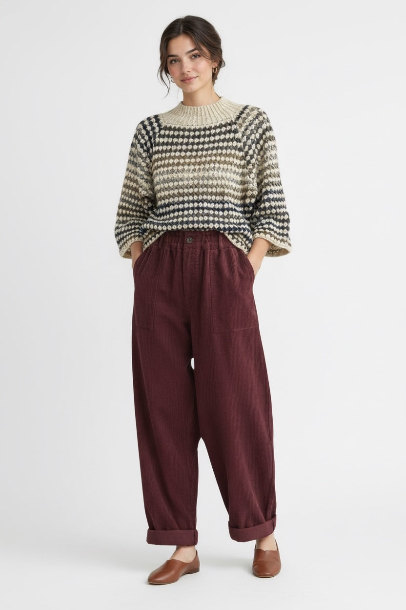 Corduroy narrow   Leg Trousers