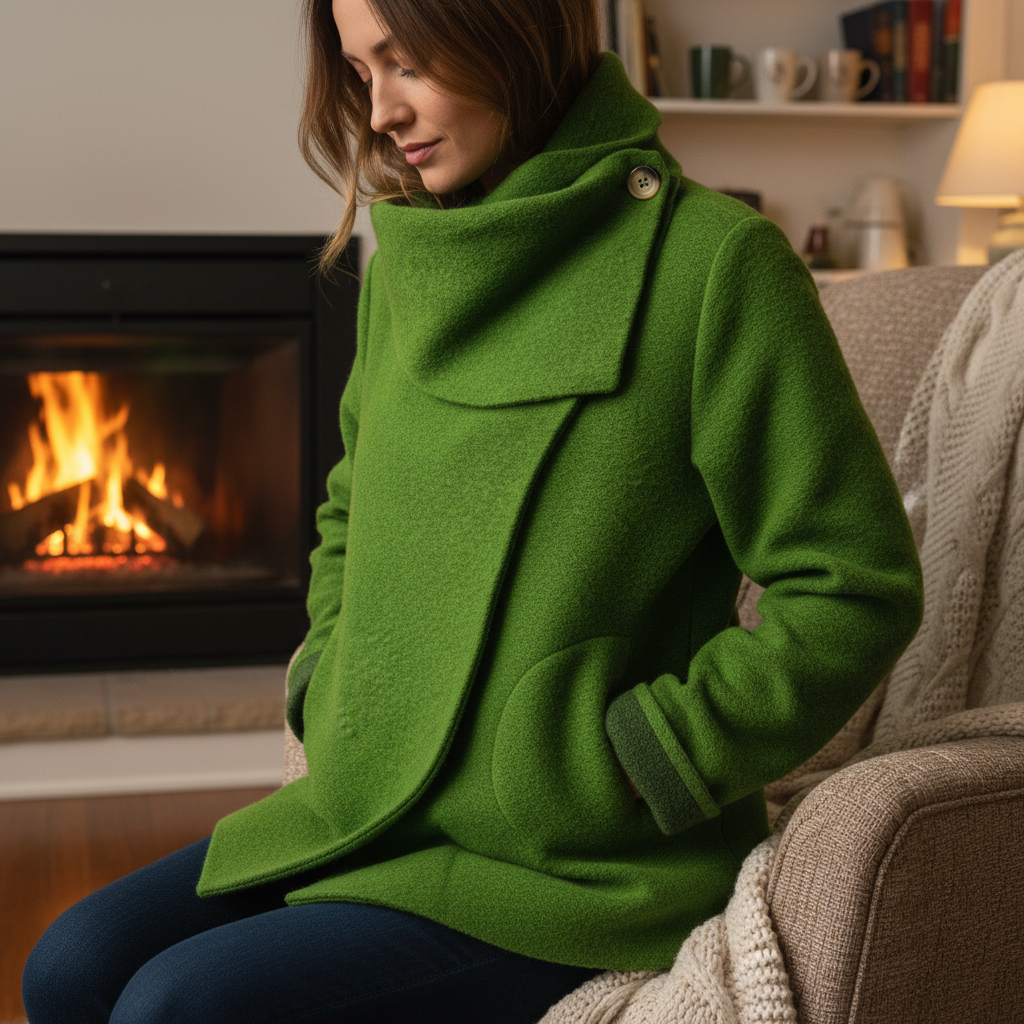 Boiled Felted Wool Coat