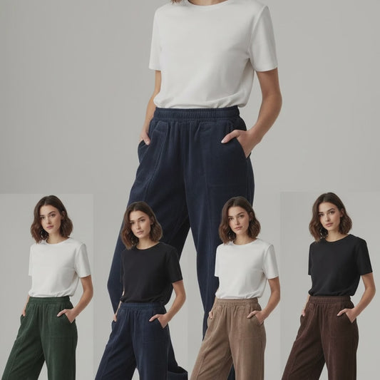 Corduroy narrow   Leg Trousers