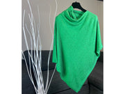Handmade Cashmere Blend Poncho  ... A luxury gift for ladies of all ages. -  Green colour/ SEAM on side