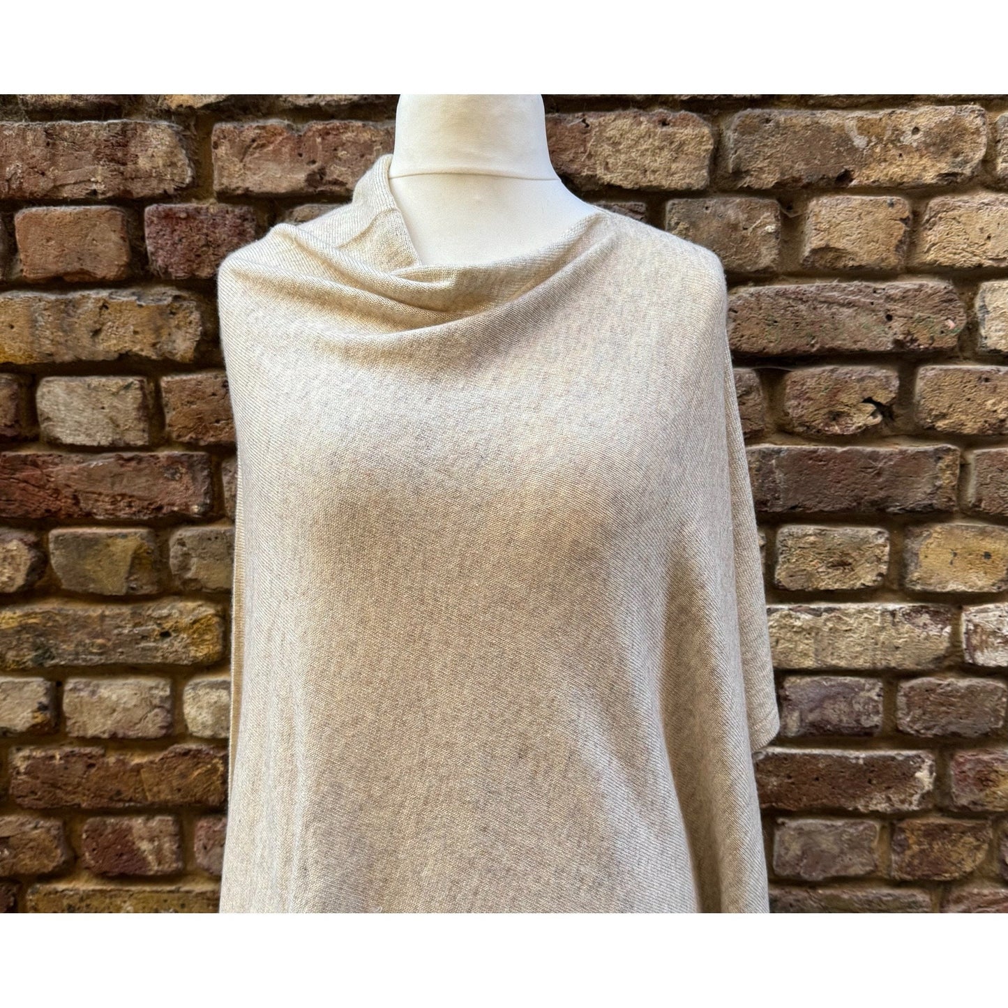 Elegant Handmade Cashmere Poncho