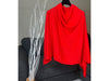 Handmade Cashmere Blend Poncho  ... A luxury gift for ladies of all ages. -  Blood Red colour/ SEAM on side